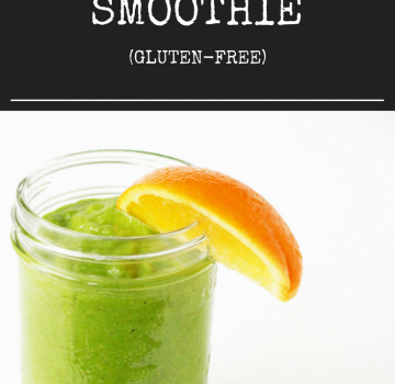 Orange Ginger Greensicle Smoothie (Gluten-Free)