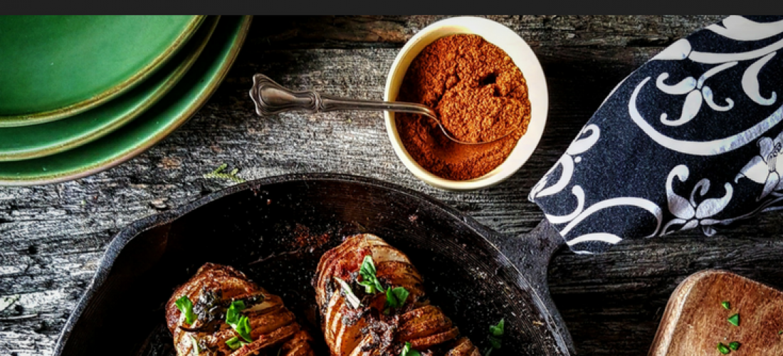 Spiced Maple Bacon Hasselback Potatoes (Gluten-Free & Paleo)